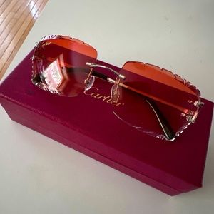 Cartier authentic diamond cut sunglasses